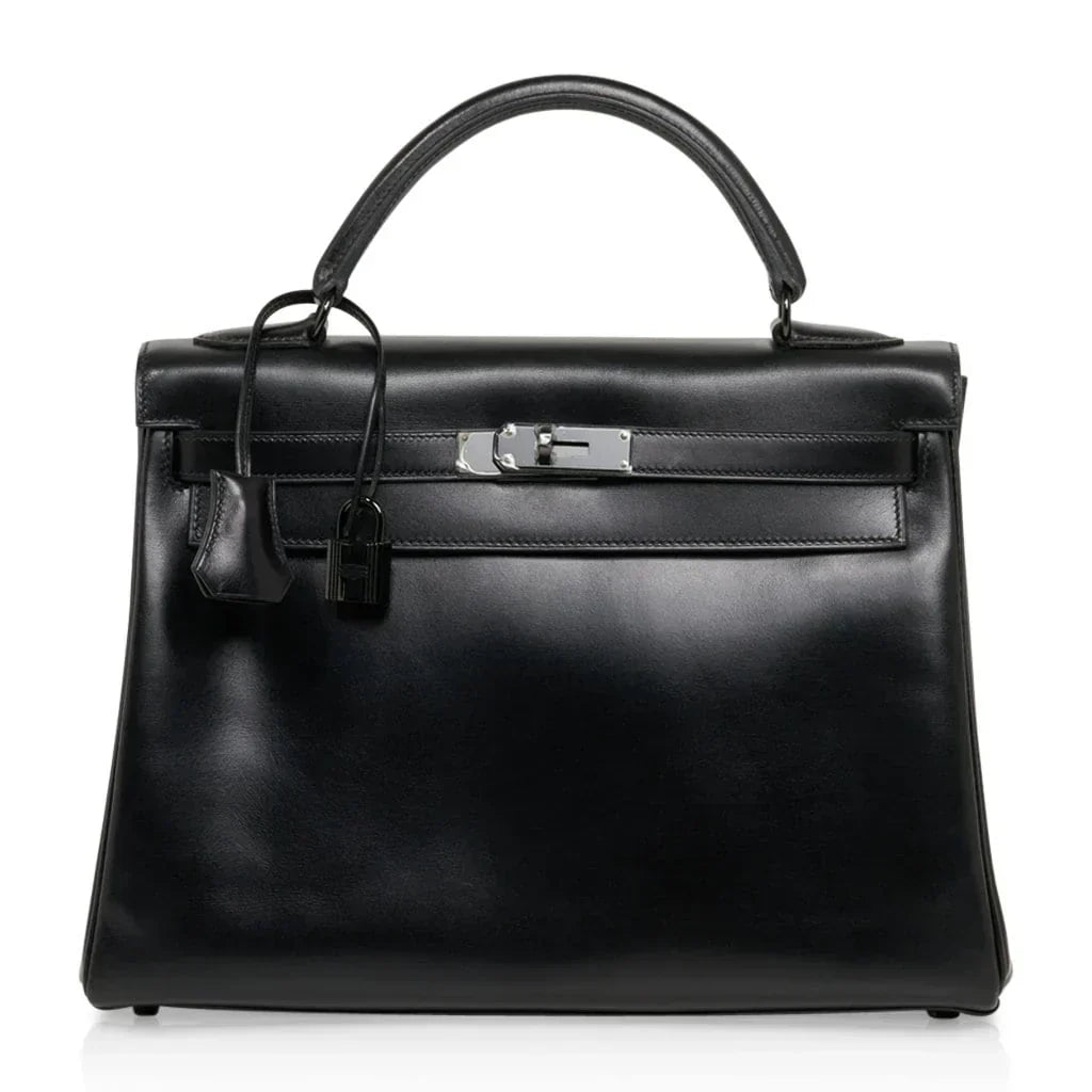 Kelly 32 So Black Bag Box Leather Limited Edition