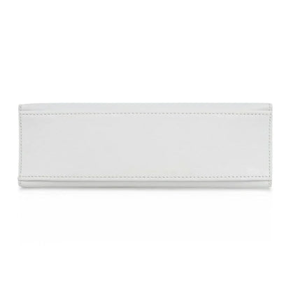 Kelly Pochette Clutch Bag Very Rare White Gold Hardware