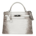 Limited Edition Kelly 32 Bag Himalaya Crocodile with Palladium Hardware