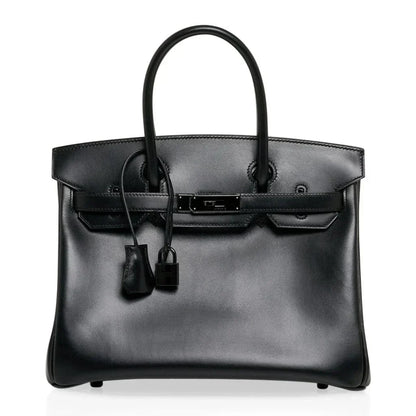 Birkin 30 Bag So Black Limited Edition Box Leather