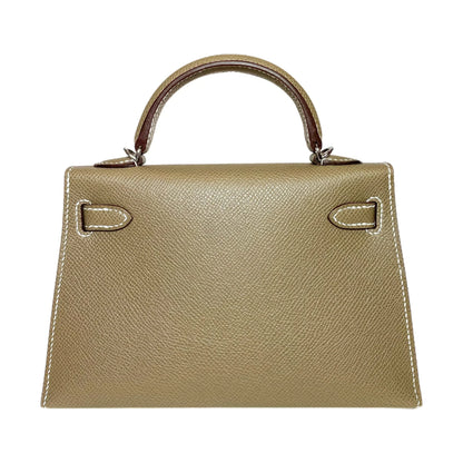 Kelly Sellier Craie and Trench Epsom Brushed Palladium Hardware