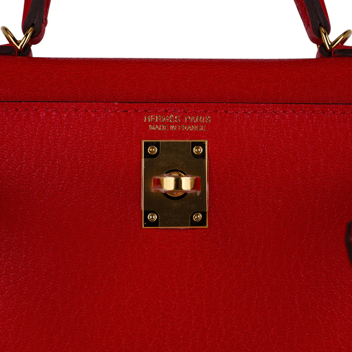 Kelly Sellier 20 Mini Rouge de Coeur Bag Chevre Leather Gold Hardware
