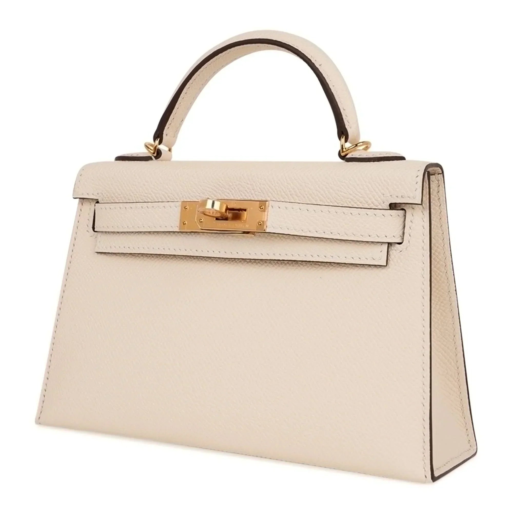 Mini Kelly 20 Bag Sellier Nata Epsom with Gold Hardware