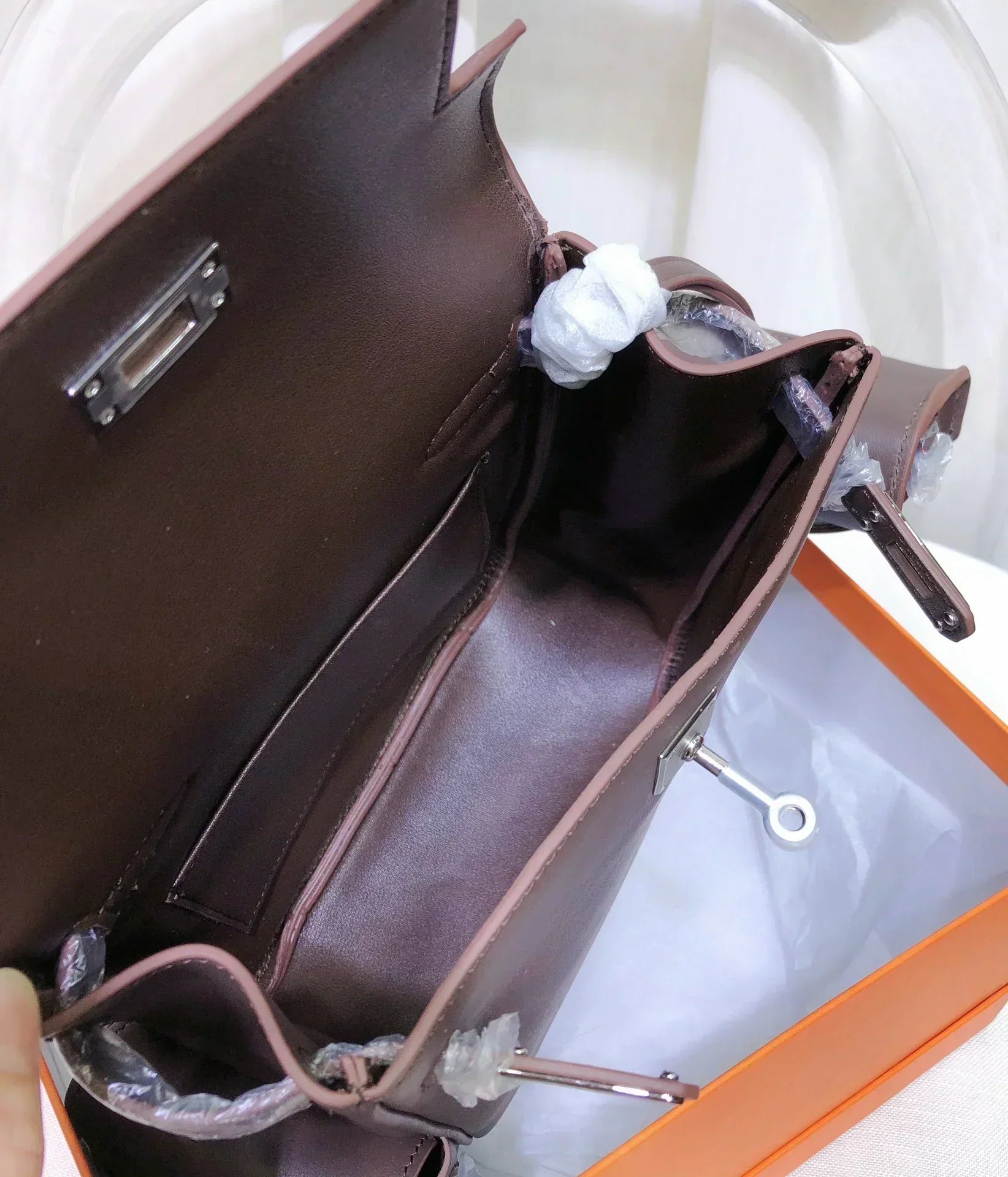 Kelly Ado Backpack 20 Chocolate Gulliver Palladium Hardware