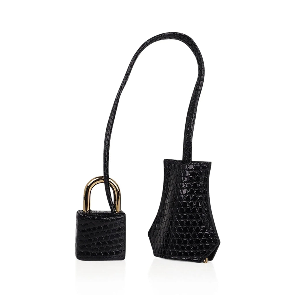 Kelly Touch 25 Retourne Bag Black Lizard / Togo Permabrass Hardware