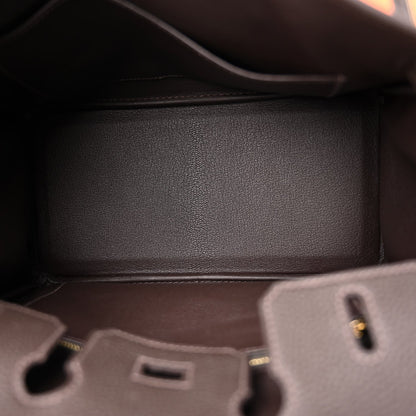 Birkin 25 Togo handbag is made of extremely soft calfskin