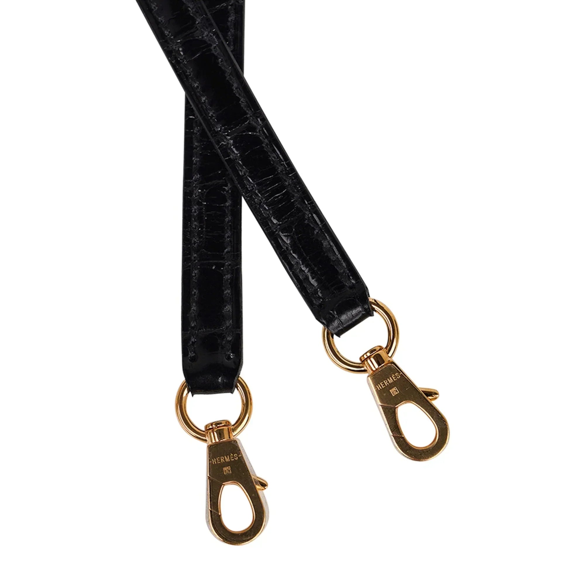 Kelly 20 Mini Sellier Bag Black Alligator Gold Hardware