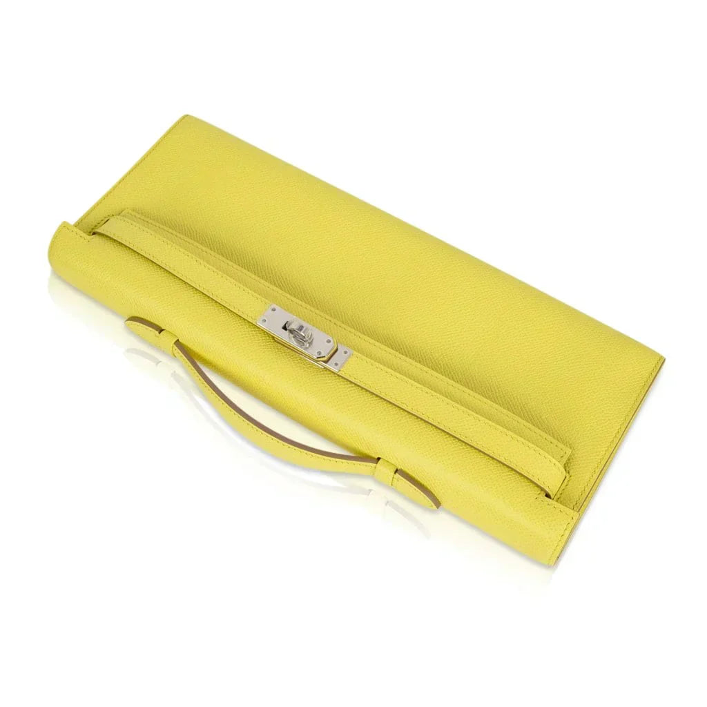 Kelly Cut Bag Clutch Souffre Rare to Find Epsom Leather