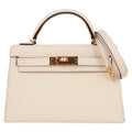 Mini Kelly 20 Bag Sellier Nata Epsom with Gold Hardware