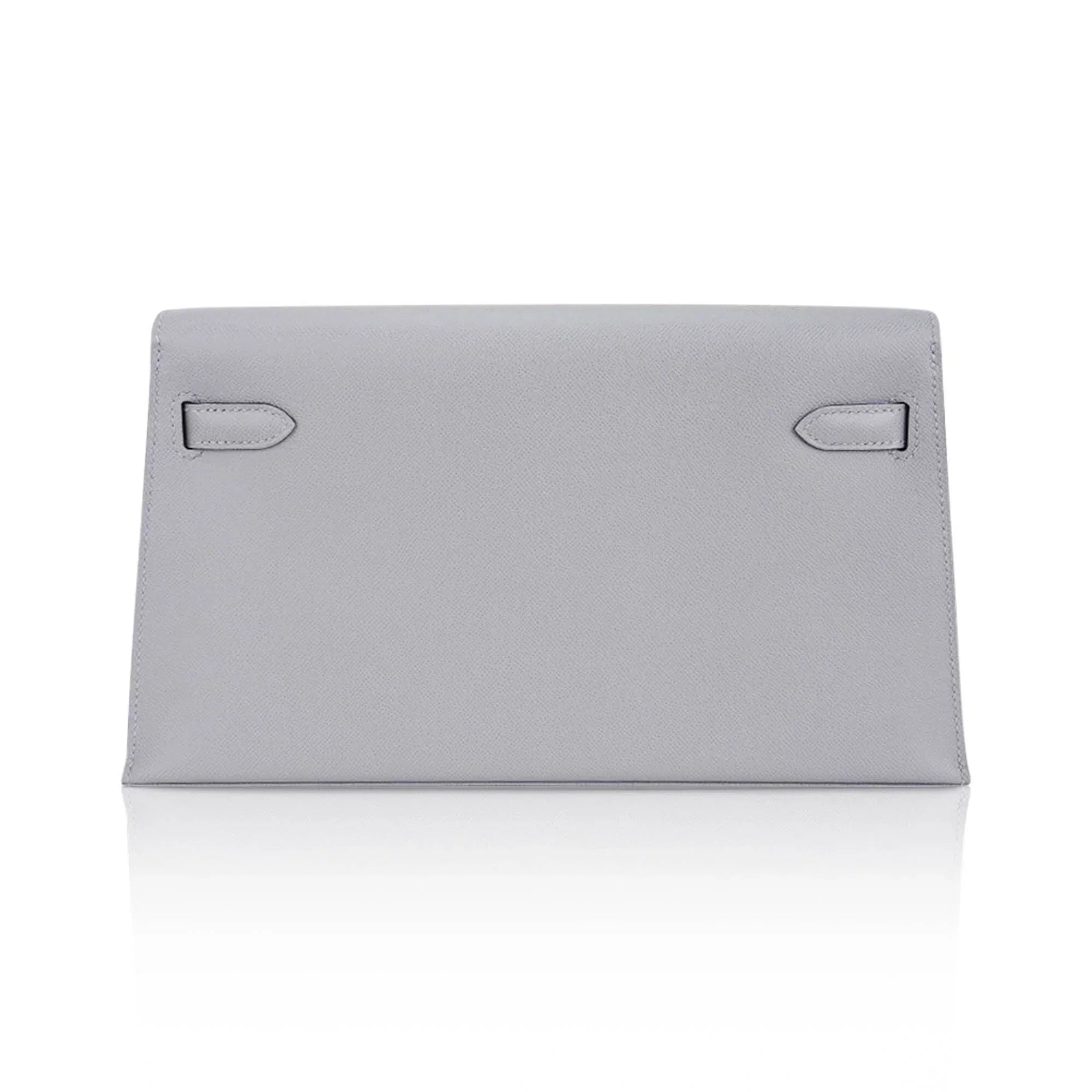 Kelly Elan Gris Pantin Veau Madame Leather with Palladium Hardware